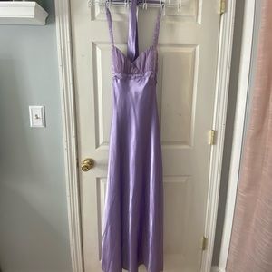 Simple halter bridesmaid dress!
